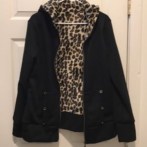 Leopard print hoodie